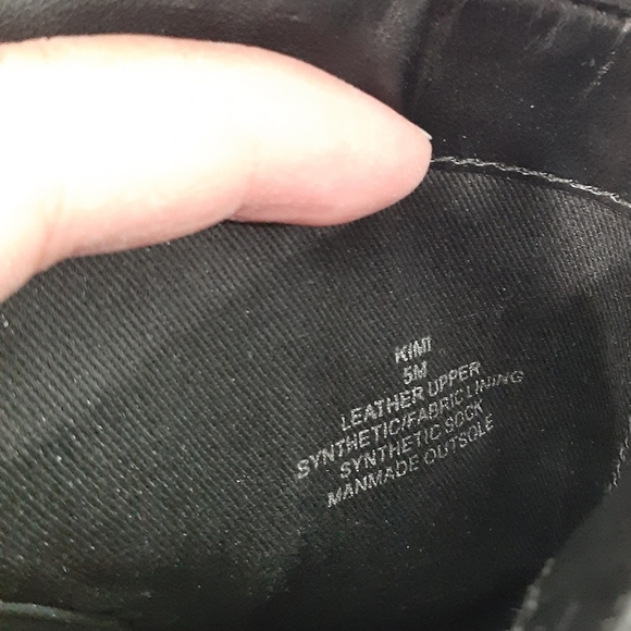 NWOT BOX Kimi Black Studded Leather Booties by Steve Madden 5M - Picture 7 of 8